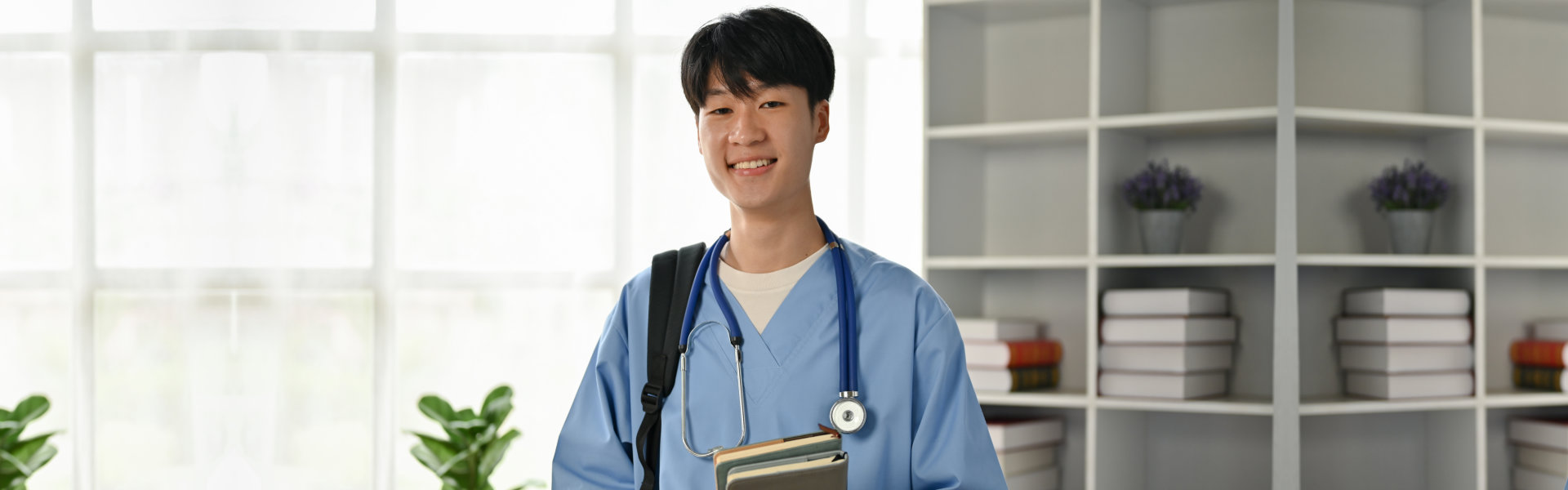 Young nurse smiling